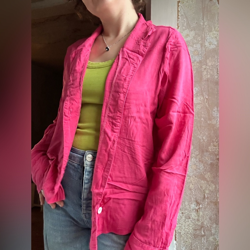 Big Bud Press Pantry Button Up Long Sleeve Pink top